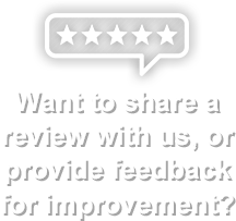 We'd Love Your Review